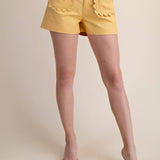 Scallop Detail Pocket Colette Shorts