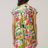 Tropical Jasla Shift Mini Dress