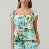 Town Tazzy Ruffle Top