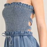 Denim Chambray Jumpsuit