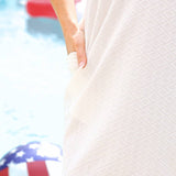 Americana Textured Zipper Dress