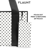 White Polka Dot Everyday Tote Bag
