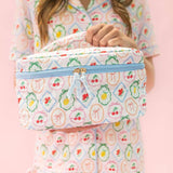 Fruit Cocktail Quilted Cosmetic Bag