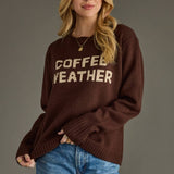 Dk. Brown Coffee Weather Sweater