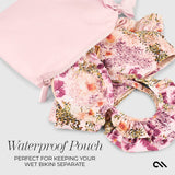 Ballet Pink Bow Waterproof Pouch