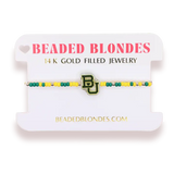 College Logo on Color Beaded Bracelet
