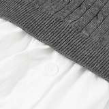 Two Tone Sweater Top