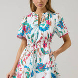 Izzie Floral Bouche Shift Mini Dress