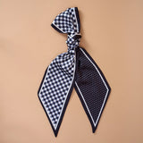 Twirl & Tie Scarf Gingham Black