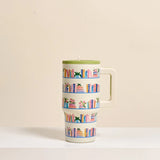 20 oz Flip Straw Tumbler Book Shelfie