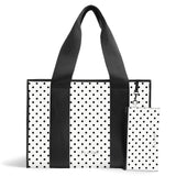 White Polka Dot Everyday Tote Bag