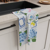 Mahjong Hydrangea Kitchen Towel