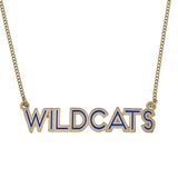 Wildcats Outline Enamel Necklace