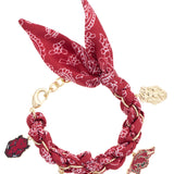 Arkansas Razorbacks Bandana Charm Bracelet