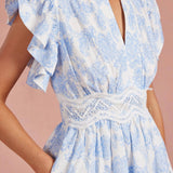 Botanical Garden Crochet Lace Dress