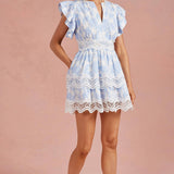 Botanical Garden Crochet Lace Dress