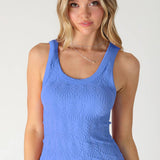Ocean Reversible Lace Textured Tank