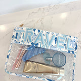 Blue Bow Travel Pouch