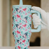 Holiday Champagne Flip Top Tumbler