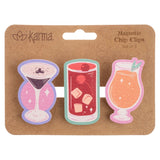 Drinks Shaped Magnetic Chip Clips