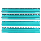 20" Teal Green Luxury Acrylic Scalloped Mahjong Rack & Pusher