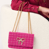 Tweed Bow Purse