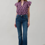 Mosaic Ruffle Top