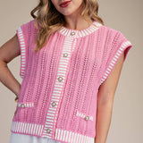 Pink Vest Sweater