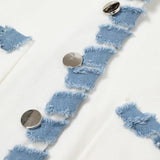 Knit & Denim Cardigan