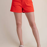 High Waist Front Pocket Shorts