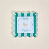 Sicily Stripes Square Scalloped Acrylic Frame