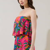 Beal Floral Strapless Romper