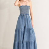 Denim Chambray Jumpsuit