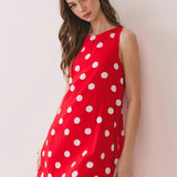 Polka Dot Print Dress