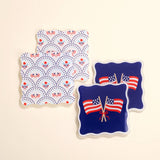 Acrylic Coaster Set–All-American