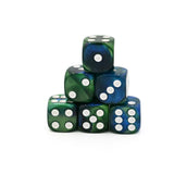 Mahjong Dice (Pair of 2): Green & Blue