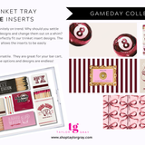 5.5x11 GAMEDAY COLLEGE STATION trinket tray insert set of 5