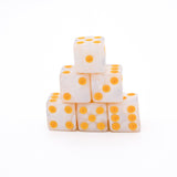 Mahjong Dice (Pair of 2): Pearl & Gold