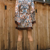 Border Print Dress