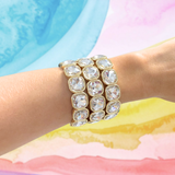 Frankie Bracelet Clear Gold