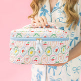 Fruit Cocktail Quilted Cosmetic Bag