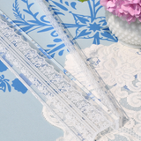 White Lace Mahjong Rack and Pusher, Set of 4