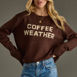 Dk. Brown Coffee Weather Sweater