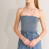 Denim Chambray Jumpsuit