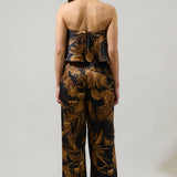 Palm Tropics Strapless Jumpsuit