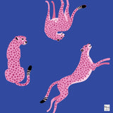 Bespoke Flirty Leopards Mat Royal Blue
