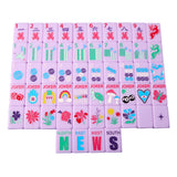 Lucky Charms French Lavendar Mahjong Tiles