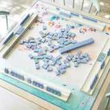 Cabana Blue Gray Malin Mahjong Tiles