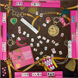 Double Sided Harlequin Year of the Horse Mahjong Mat