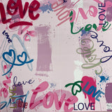 Double Sided Love Graffiti Mahjong Mat